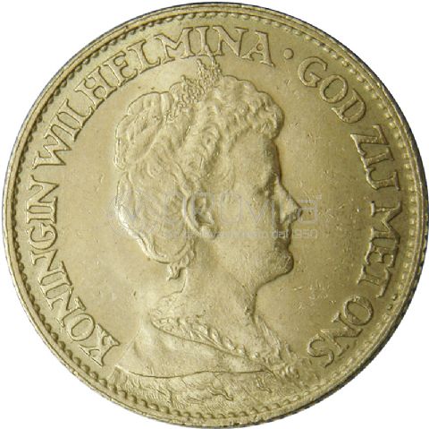 10 Gulden olandese Wilhelmina I 1911-1923